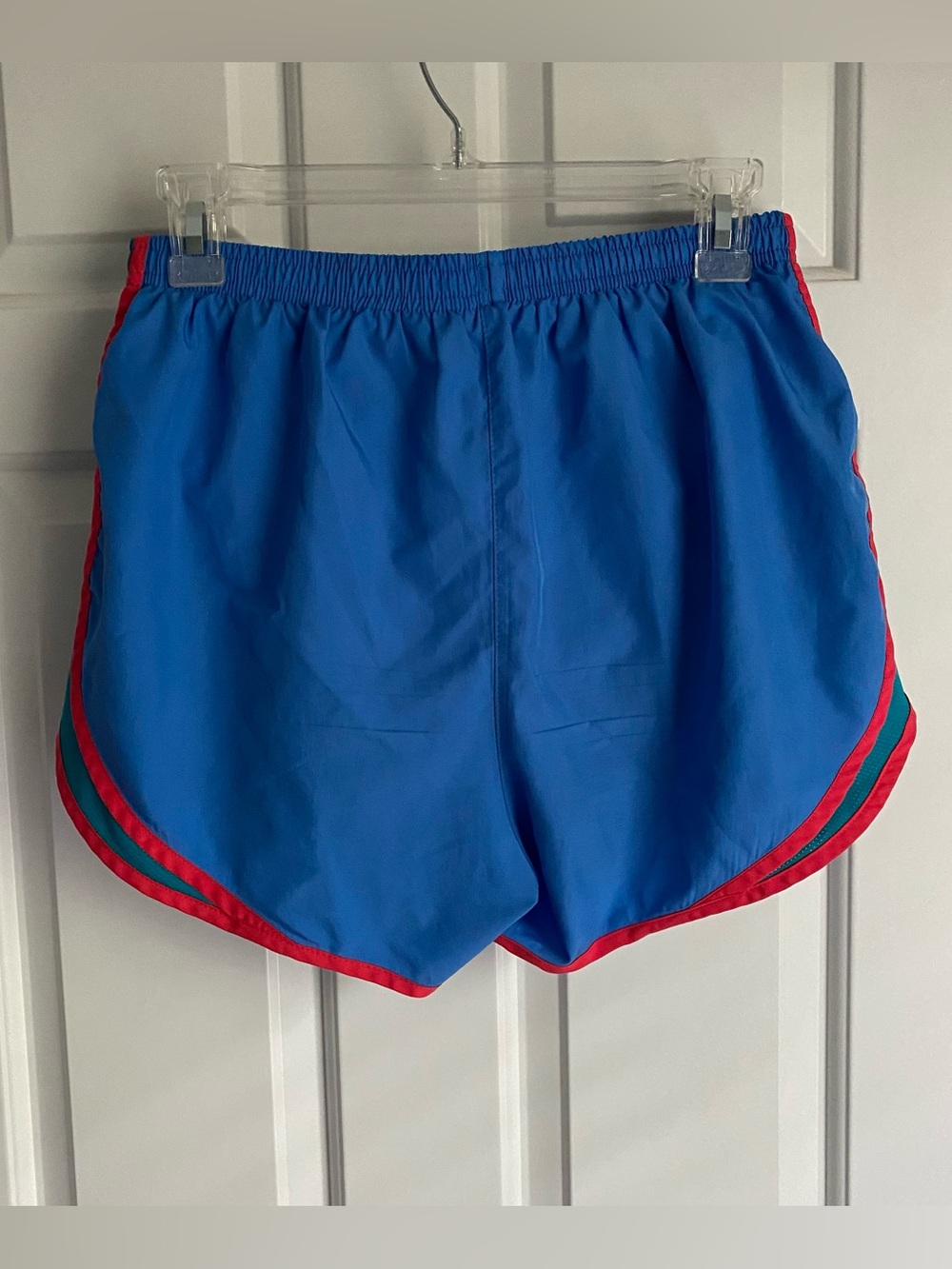 Nike Drifit Shorts Blue Red Trim M - Picture 2 of 3